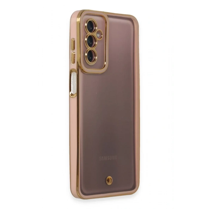 Samsung Galaxy M23 Kılıf Liva Lens Silikon - Pudra