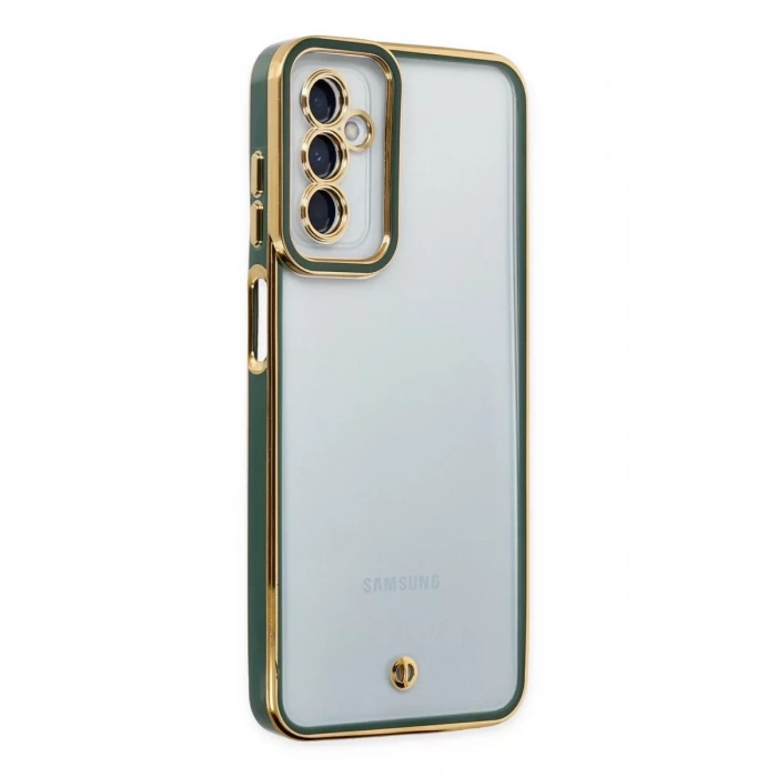 Samsung Galaxy M23 Kılıf Liva Lens Silikon - Yeşil