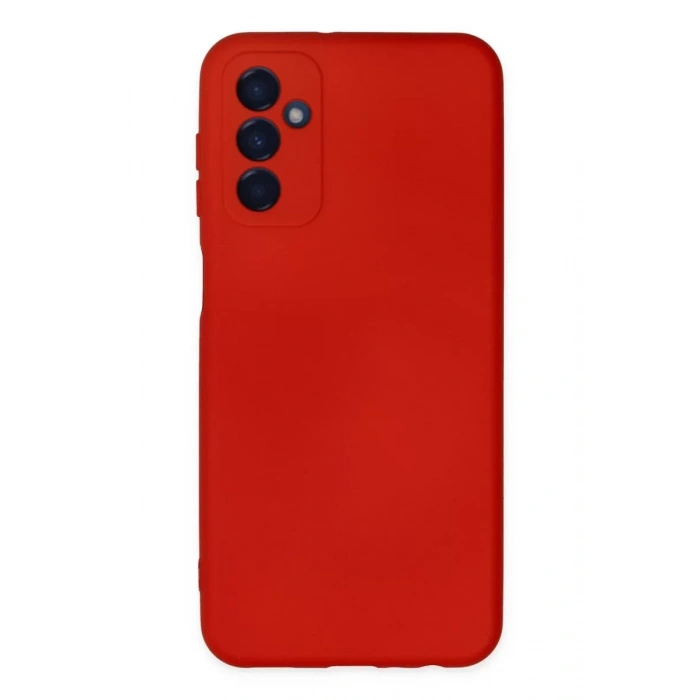 Samsung Galaxy M23 Kılıf Nano içi Kadife Silikon - Kırmızı