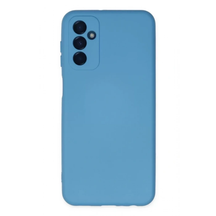Samsung Galaxy M23 Kılıf Nano içi Kadife Silikon - Mavi