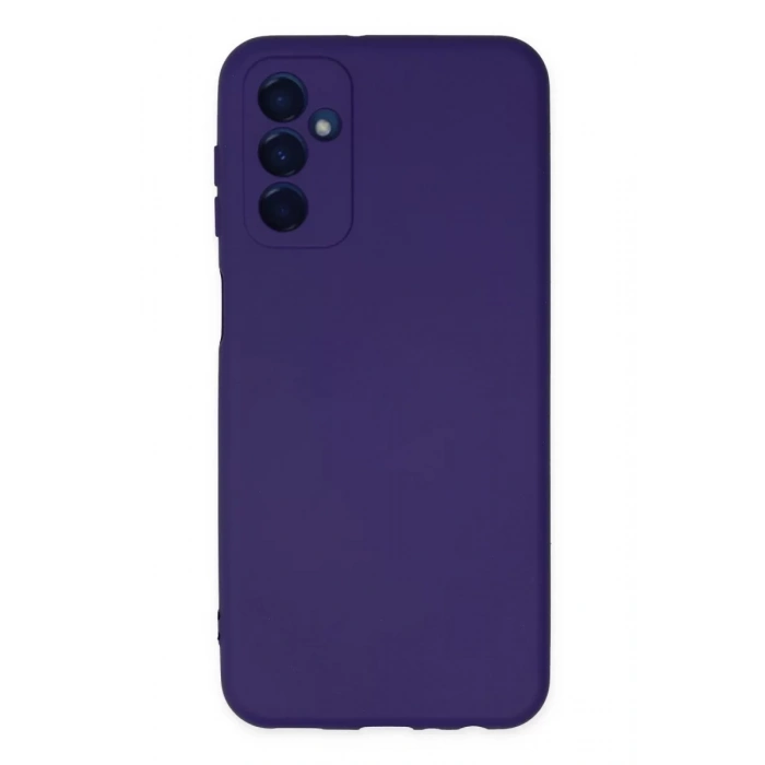Samsung Galaxy M23 Kılıf Nano içi Kadife Silikon - Mor
