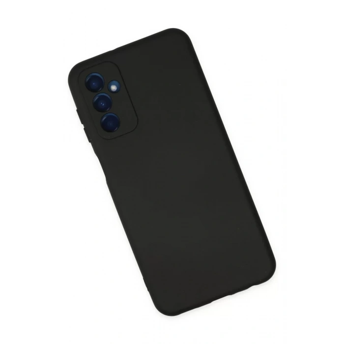 Samsung Galaxy M23 Kılıf Nano içi Kadife Silikon - Siyah