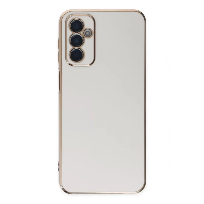 Samsung Galaxy M23 Kılıf Volet Silikon - Beyaz