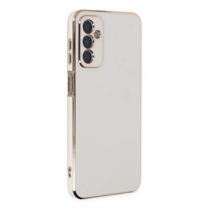 Samsung Galaxy M23 Kılıf Volet Silikon - Beyaz