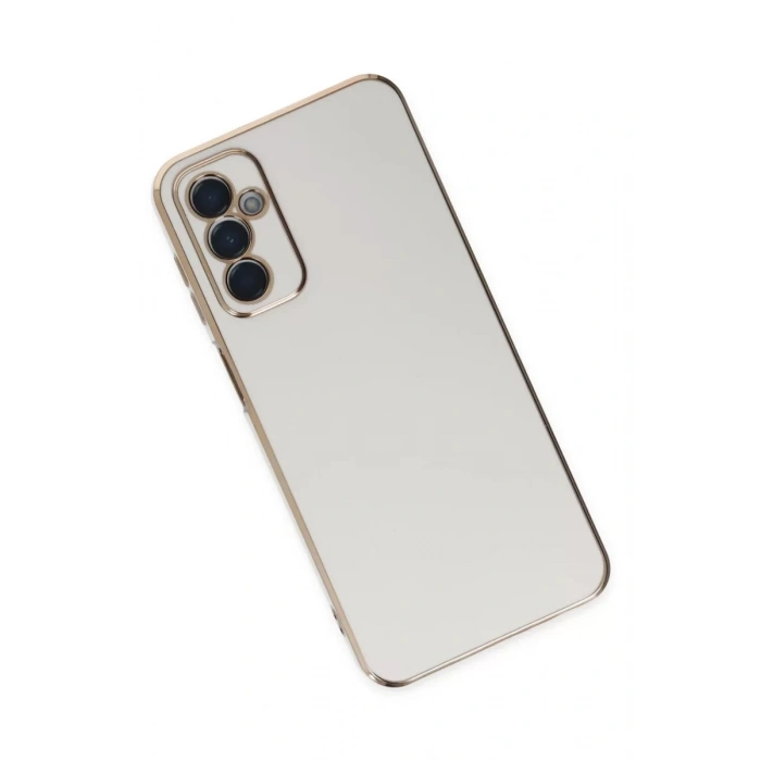 Samsung Galaxy M23 Kılıf Volet Silikon - Beyaz
