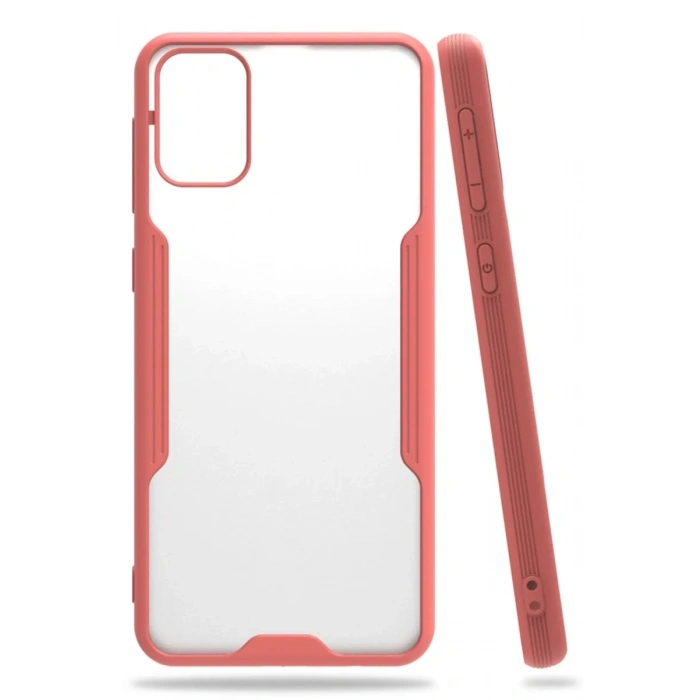 Samsung Galaxy M31 Kılıf Platin Silikon - Pembe