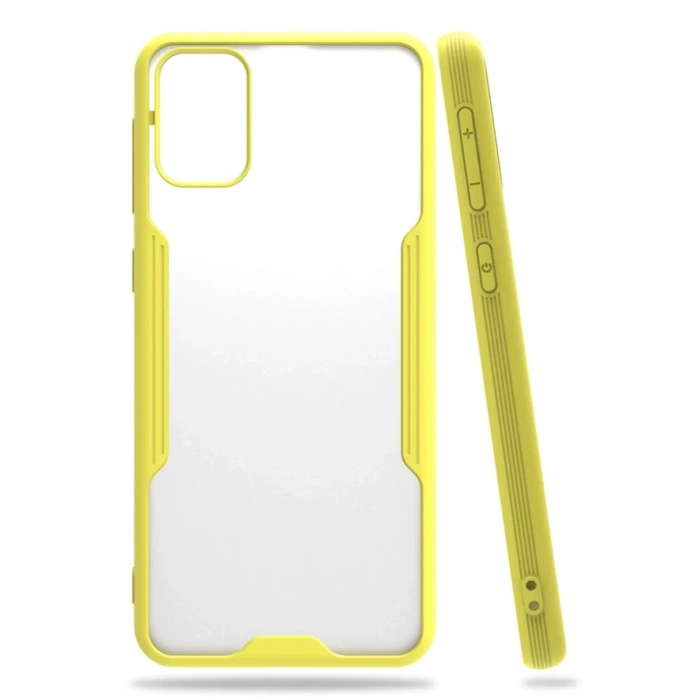 Samsung Galaxy M31 Kılıf Platin Silikon - Sarı