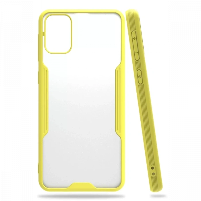 Samsung Galaxy M31 Kılıf Platin Silikon - Sarı