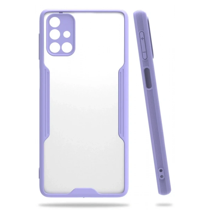 Samsung Galaxy M31S Kılıf Platin Silikon - Lila