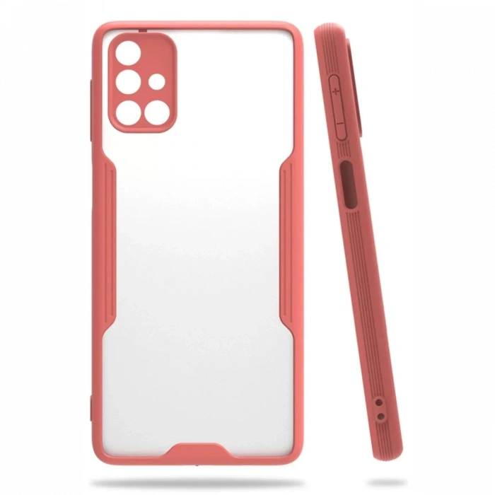 Samsung Galaxy M31S Kılıf Platin Silikon - Pembe