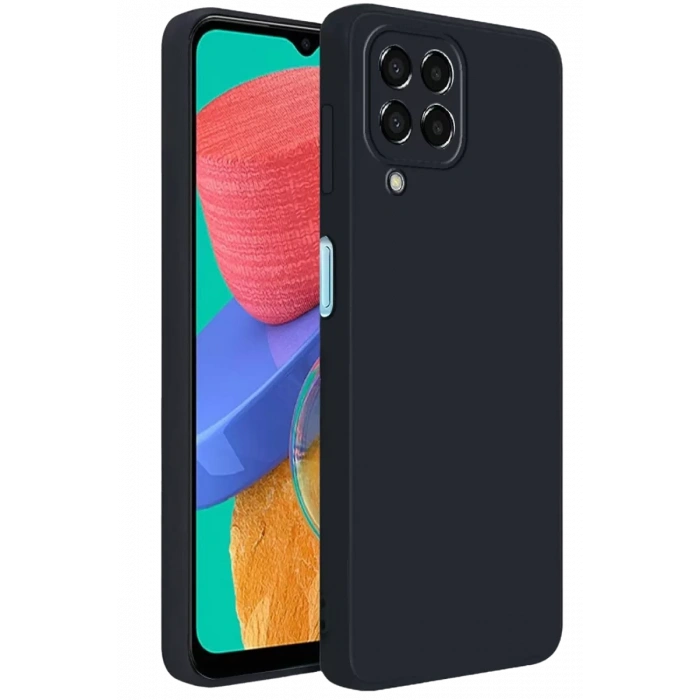 Samsung Galaxy M33 Kılıf First Silikon - Siyah