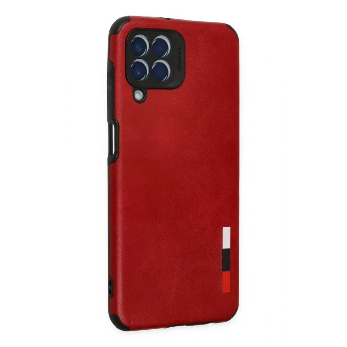 Samsung Galaxy M33 Kılıf Loop Deri Silikon - Kırmızı