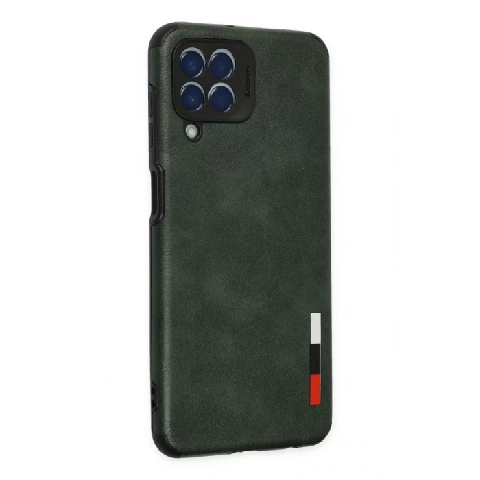 Samsung Galaxy M33 Kılıf Loop Deri Silikon - Yeşil