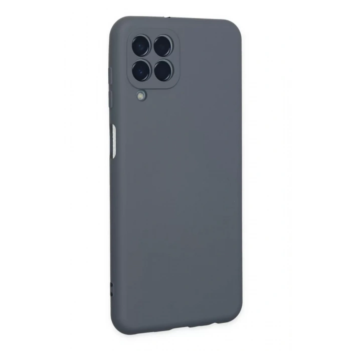 Samsung Galaxy M33 Kılıf Nano içi Kadife Silikon - Gri