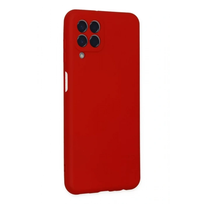 Samsung Galaxy M33 Kılıf Nano içi Kadife Silikon - Kırmızı