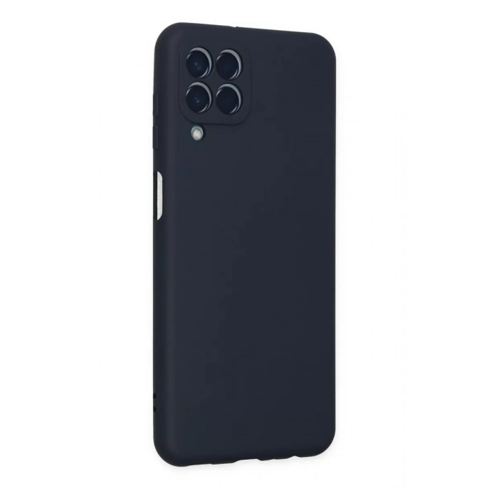 Samsung Galaxy M33 Kılıf Nano içi Kadife Silikon - Lacivert