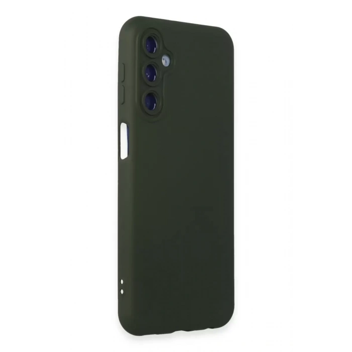 Samsung Galaxy M34 5G Kılıf Nano içi Kadife Silikon - Koyu Yeşil