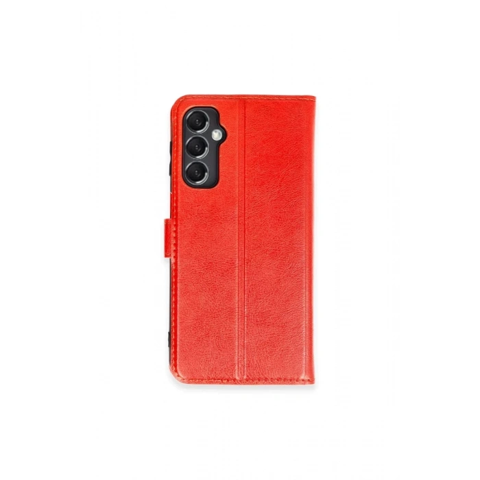 Samsung Galaxy M34 5G Kılıf Trend S Plus Kapaklı Kılıf - Kırmızı