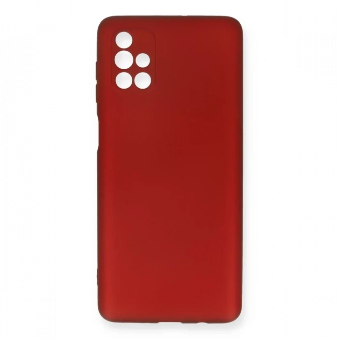Samsung Galaxy M51 Kılıf First Silikon - Bordo