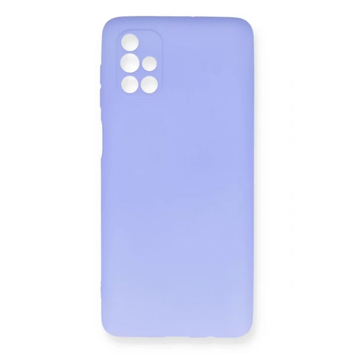 Samsung Galaxy M51 Kılıf First Silikon - Lila