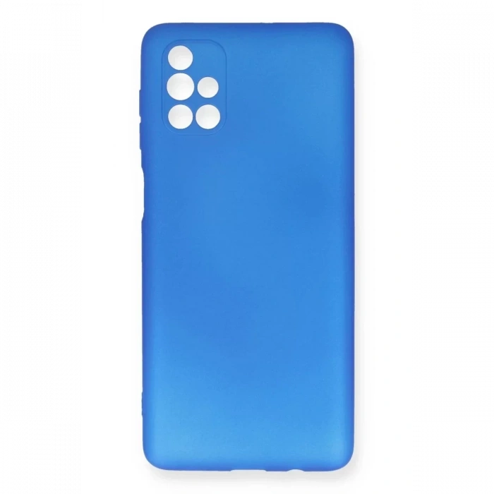 Samsung Galaxy M51 Kılıf First Silikon - Mavi