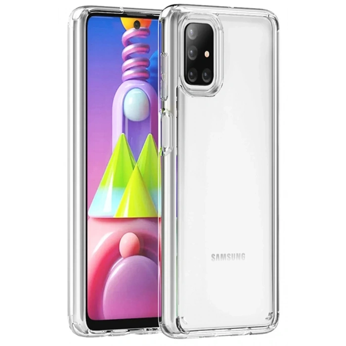 Samsung Galaxy M51 Kılıf Lüx Şeffaf Silikon
