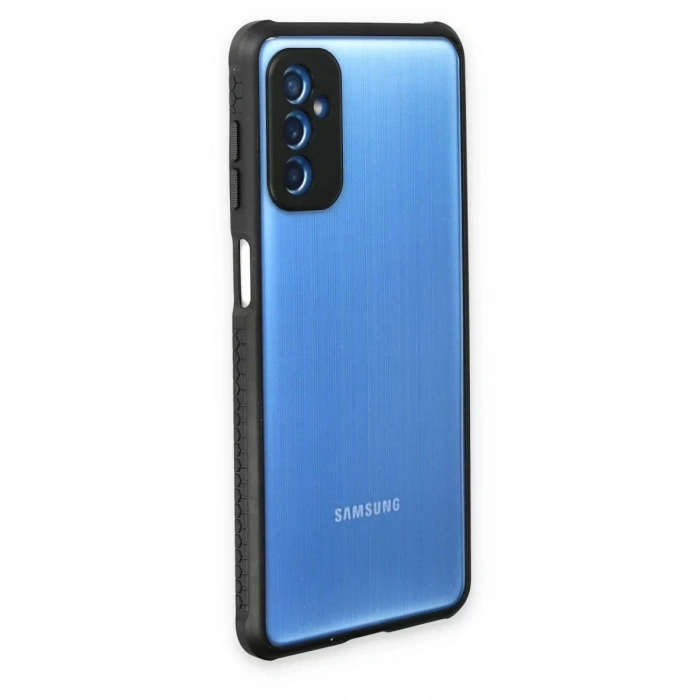 Samsung Galaxy M52 5G Kılıf Miami Şeffaf Silikon - Siyah