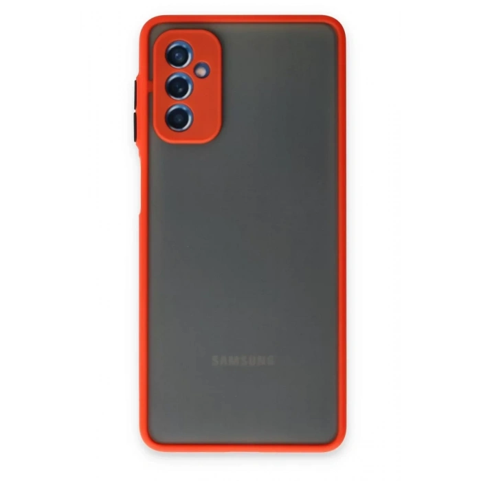 Samsung Galaxy M52 5G Kılıf Montreal Silikon Kapak - Kırmızı