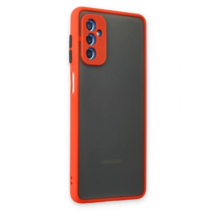 Samsung Galaxy M52 5G Kılıf Montreal Silikon Kapak - Kırmızı