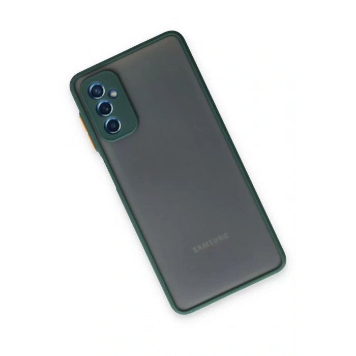 Samsung Galaxy M52 5G Kılıf Montreal Silikon Kapak - Yeşil