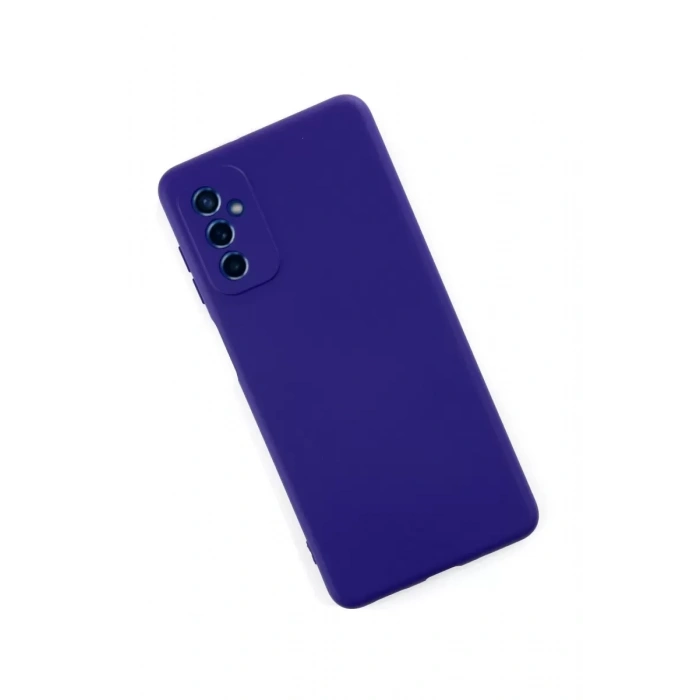 Samsung Galaxy M52 5G Kılıf Nano içi Kadife Silikon - Mor