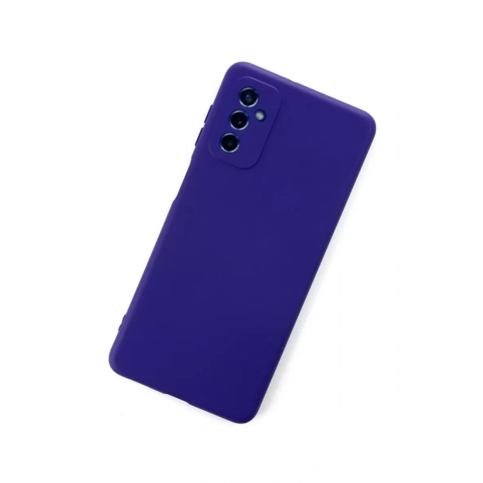 Samsung Galaxy M52 5G Kılıf Nano içi Kadife Silikon - Mor