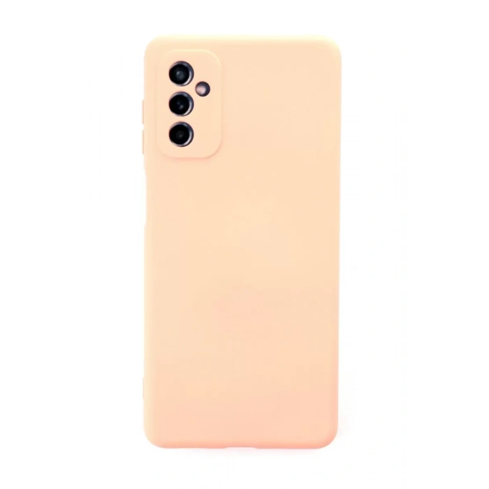 Samsung Galaxy M52 5G Kılıf Nano içi Kadife Silikon - Pudra