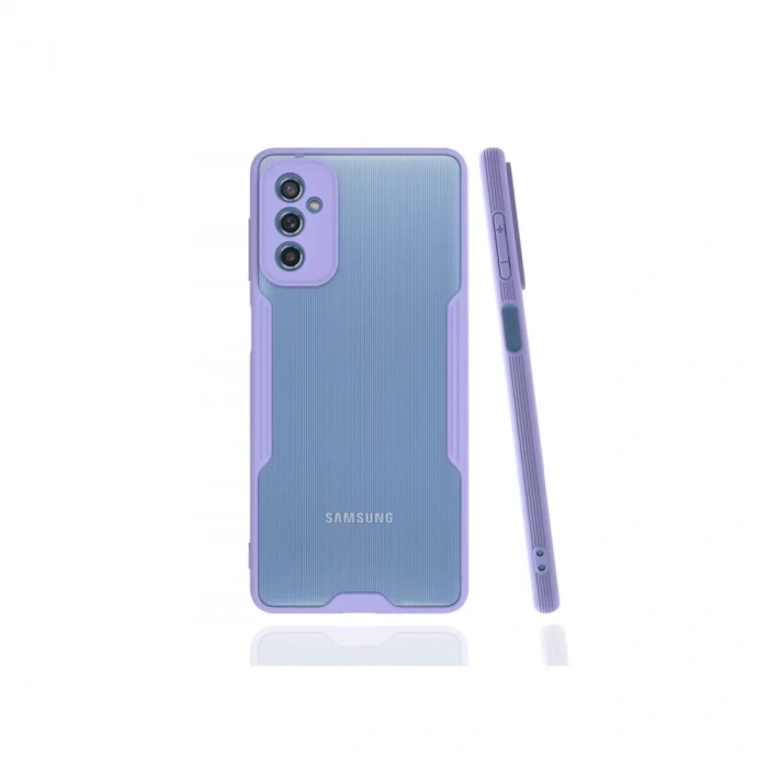 Samsung Galaxy M52 5G Kılıf Platin Silikon - Lila