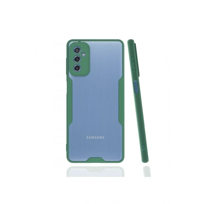 Samsung Galaxy M52 5G Kılıf Platin Silikon - Yeşil