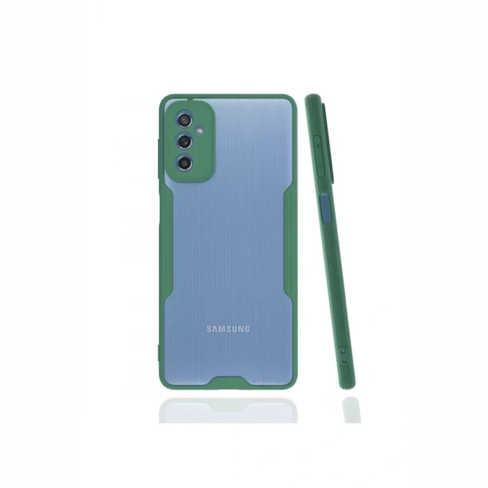 Samsung Galaxy M52 5G Kılıf Platin Silikon - Yeşil