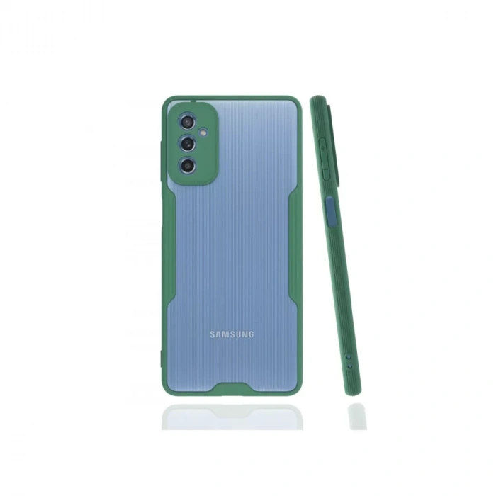 Samsung Galaxy M52 5G Kılıf Platin Silikon - Yeşil