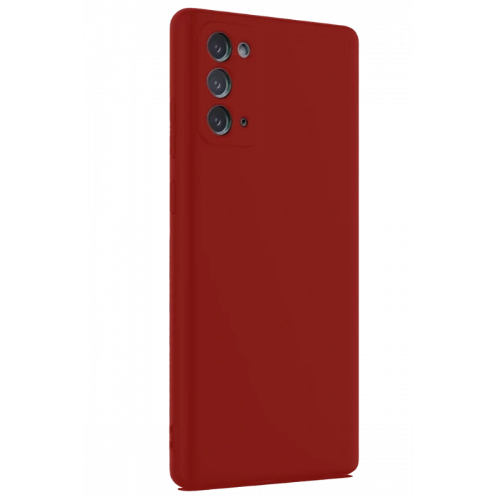 Samsung Galaxy Note 20 Kılıf First Silikon - Bordo
