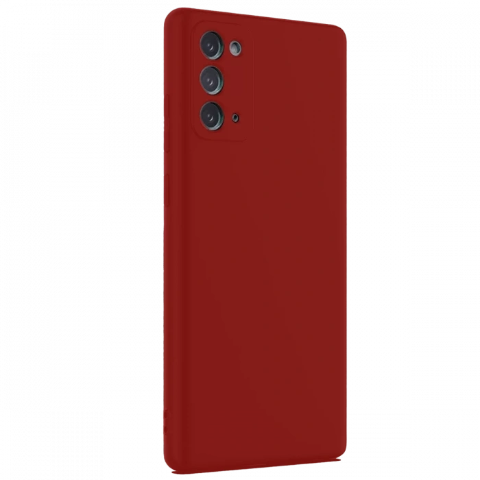 Samsung Galaxy Note 20 Kılıf First Silikon - Bordo