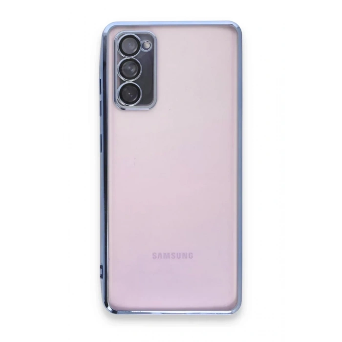 Samsung Galaxy S20 FE Kılıf Lensli Silikon - Açık Mavi