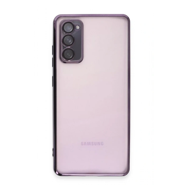 Samsung Galaxy S20 FE Kılıf Lensli Silikon - Mor