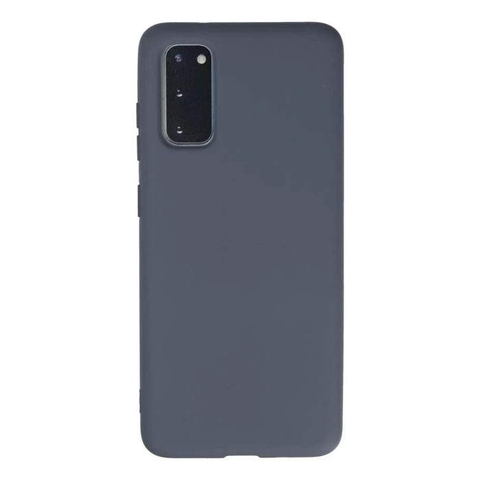 Samsung Galaxy S20 Kılıf Nano içi Kadife Silikon - Gri