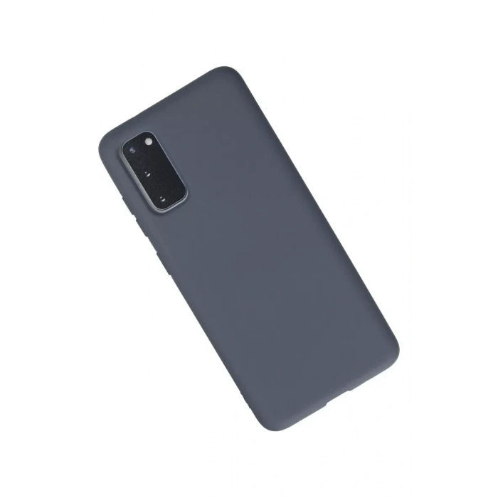 Samsung Galaxy S20 Kılıf Nano içi Kadife Silikon - Gri