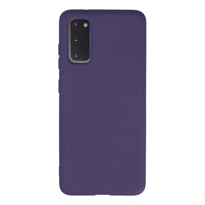 Samsung Galaxy S20 Kılıf Nano içi Kadife Silikon - Mor