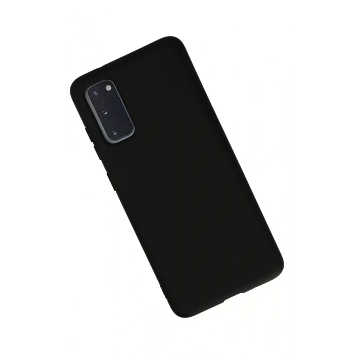 Samsung Galaxy S20 Kılıf Nano içi Kadife Silikon - Siyah