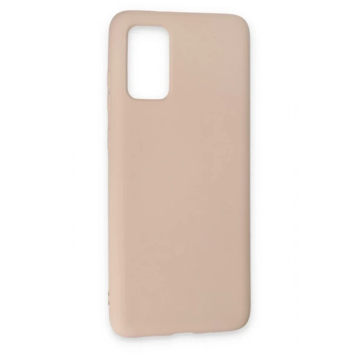 Samsung Galaxy S20 Plus Kılıf Nano içi Kadife Silikon - Pudra
