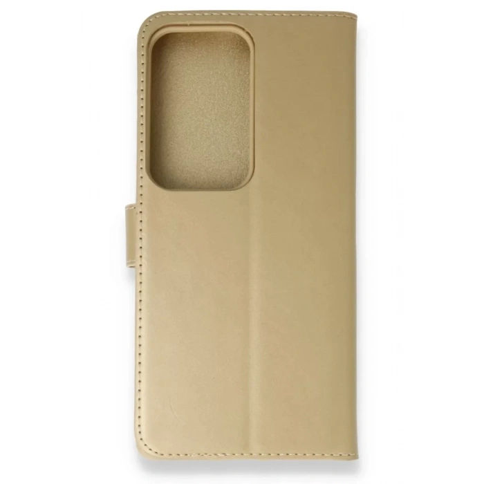 Samsung Galaxy S20 Ultra Trend S Plus Kapaklı Kılıf - Gold