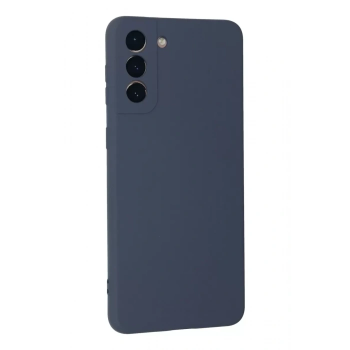 Samsung Galaxy S21 Plus Kılıf Nano içi Kadife Silikon - Gri