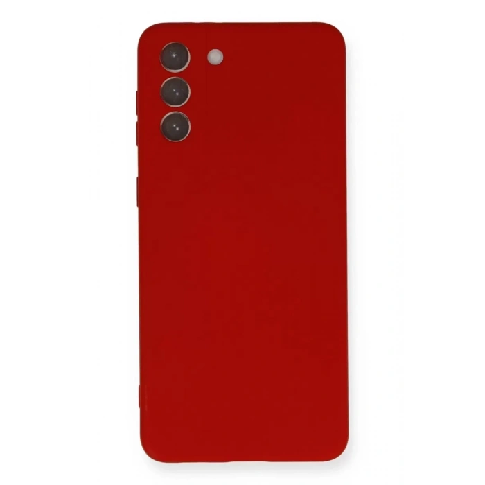 Samsung Galaxy S21 Plus Kılıf Nano içi Kadife Silikon - Kırmızı