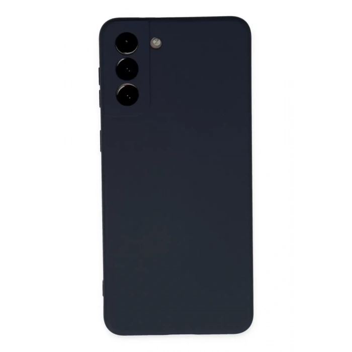Samsung Galaxy S21 Plus Kılıf Nano içi Kadife Silikon - Lacivert